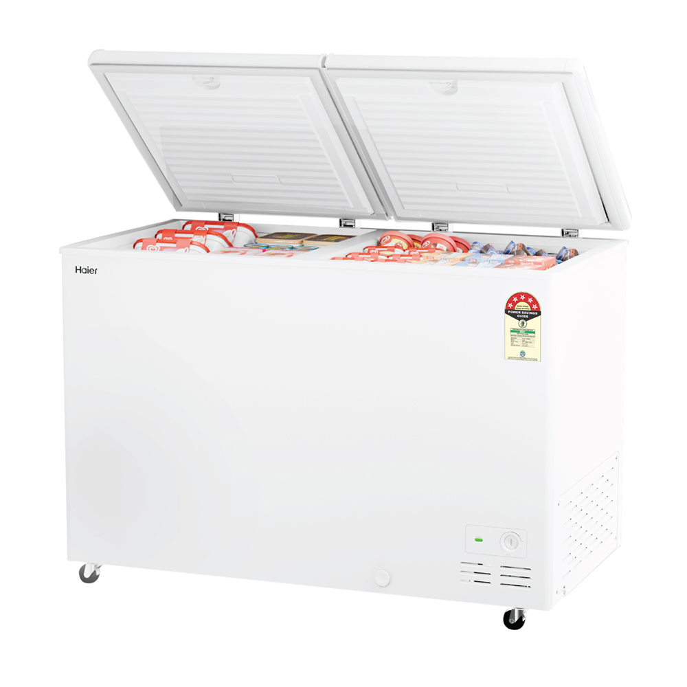 Haier 588 Ltr Double door- White Colour Convertible Hard top Freezer